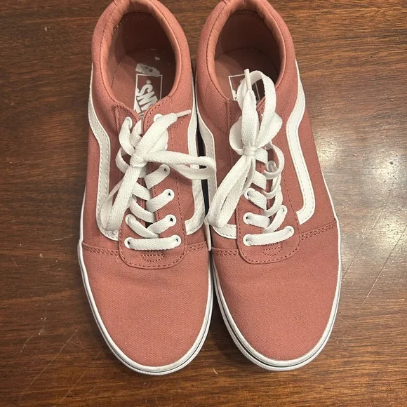 Vans Rose and White Canvas Shoes - Picture 2 of 4